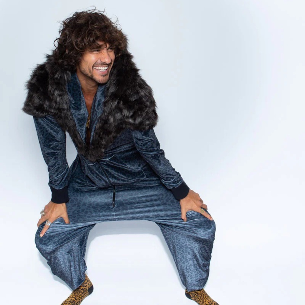 SpiritHoods Black Panther Velvet Hooded Onesie - Picture 2 of 5